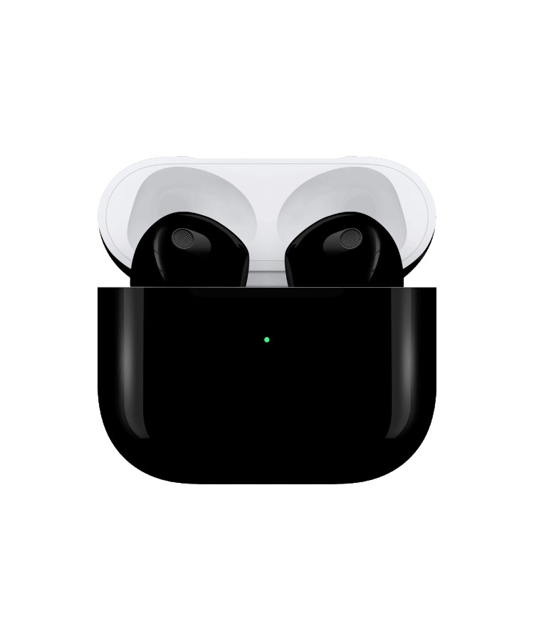 Apple Airpods (3rd Generation) Customized By Caviar Glossy Jet Black