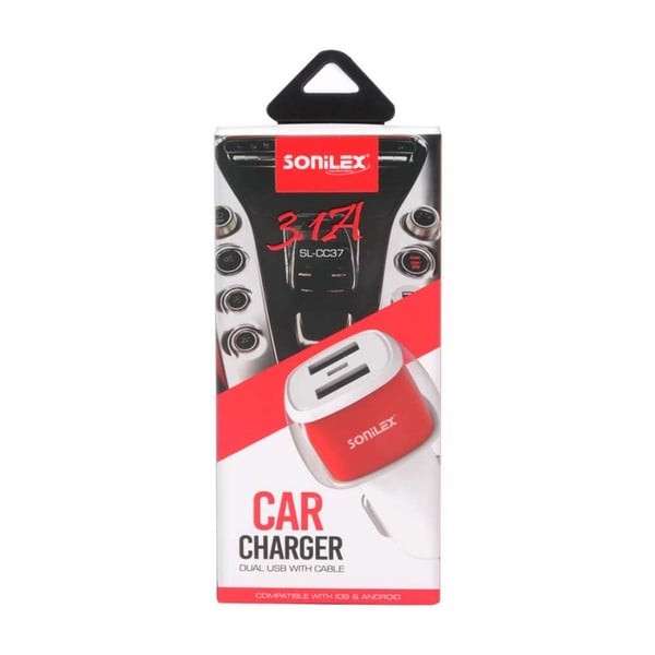 Sonilex 3.1 A Sl-cc37 Dual Usb Port Car Charger