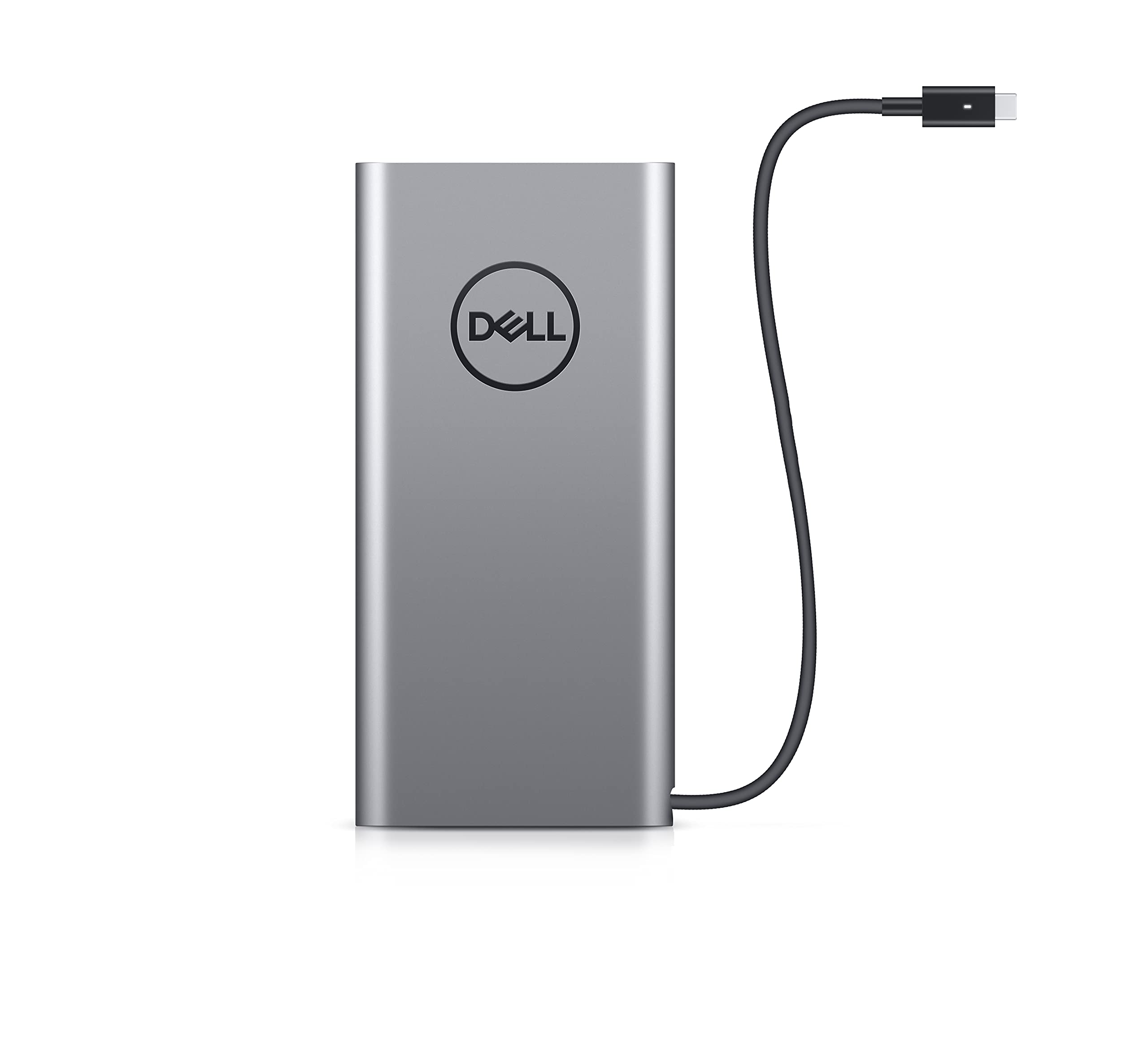 Dell - 65W USB-C Notebook Power Bank Plus for most Type-C laptops and most USB-A devices - PW7018LC - Silver