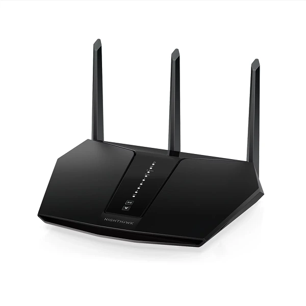 Netgear راوتر واي فاي 6 ثنائي النطاق AX2400 من نايت هوك (حتى 2.4 جيجابايت في الثانية) مع نيت جير Armor™، منفذ USB 3.0 (RAX29)