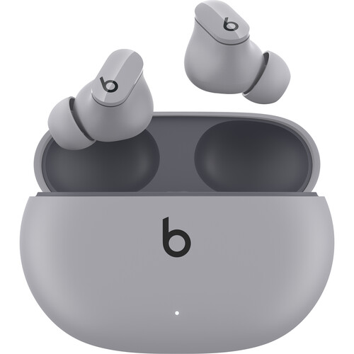 Beats Earphone Studio Buds Noise-Canceling True Wireless In-Ear Headphones (MMT93LL/A) Moon Gray