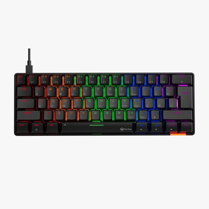 MK005 Hotswap 60 مخصص RGB بإضاءة خلفية صغيرة 61 مفتاحًا 60% لوحة مفاتيح ميكانيكية للألعاب للكمبيوتر