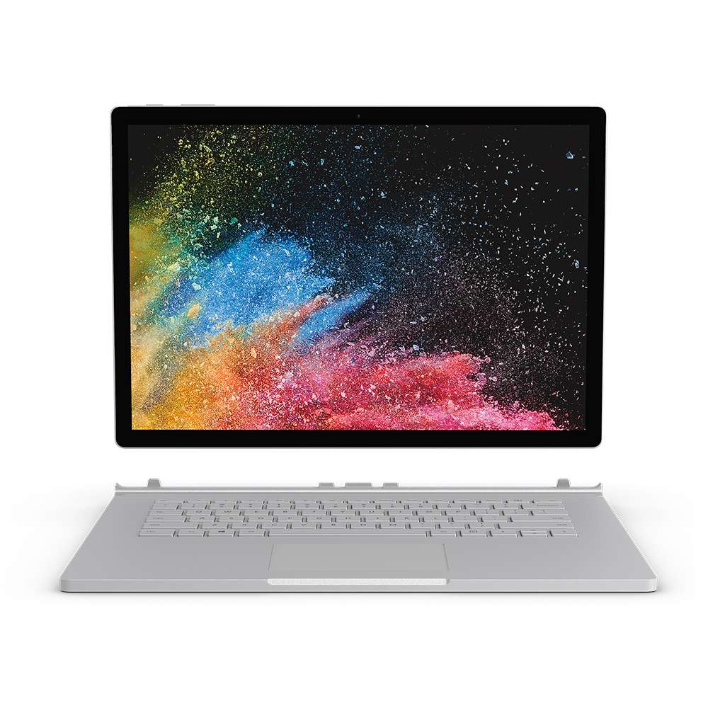 Microsoft Surface Book 2- 15 FVG-00001 - الجيل الثامن كور i7 - ذاكرة وصول عشوائي 16 جيجا بايت - 512 جيجا بايت SSD - 15 بوصة 4K Touch Pixel Sense - بطاقة رسومات Nvidia Geforce GTX1060 6 جيجا بايت - Win 11 - فضي بلاتيني