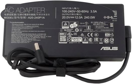 Asus ROG  Genuine 20v 240 Watt Charger - Pin Size 6MM (6PHI)