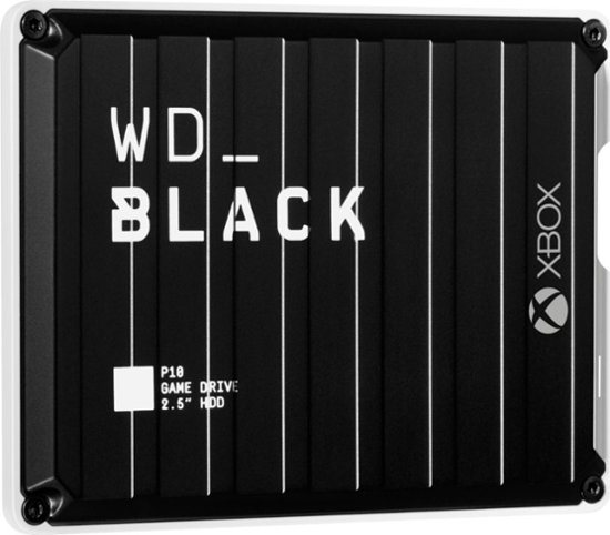 Western Digital P10 Game Hard Drive 2TB FOR XBOX Compatible With Multiple Platforms (WDBA6U0020BBK-WESN) Black