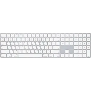 Apple Magic Keyboard With Wireless Rechargable Numeric Keypad (Korean) (MQ052KU/A) Silver