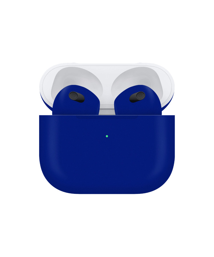 Apple Airpods (3rd Generation) Customized By Caviar Matte Cobalt Blue