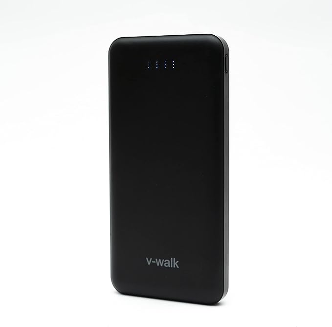 V-Walk 10000mAh Lithium-Polymer Heavy Duty & Long Life Power Bank, with Micro-USB Cable-Black