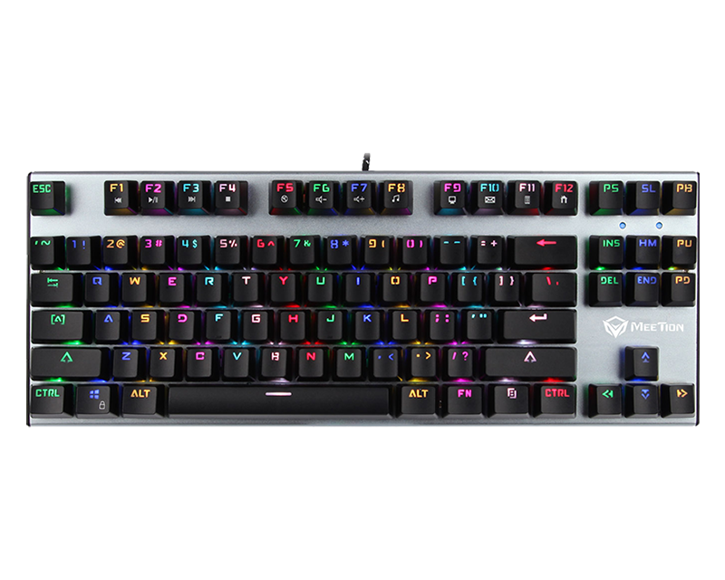 Meetion MK04 TKL RGB Backlit Multimedia Blue Switch Mechanical Gaming Keyboard