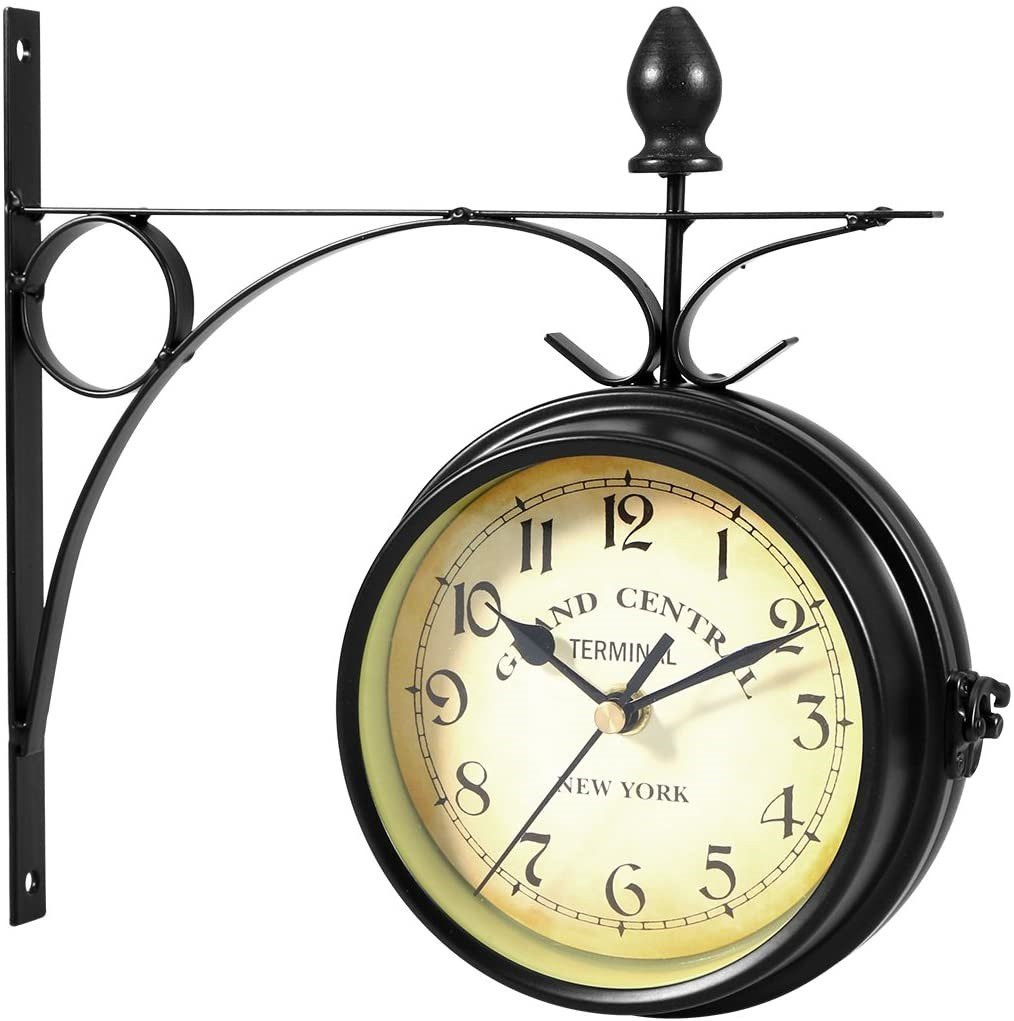 European Style Double Sided Vintage Wall Clock | Home Décor