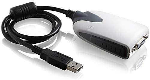 محول عرض متعدد USB 2.0 Vga لبطاقة فيديو خارجية