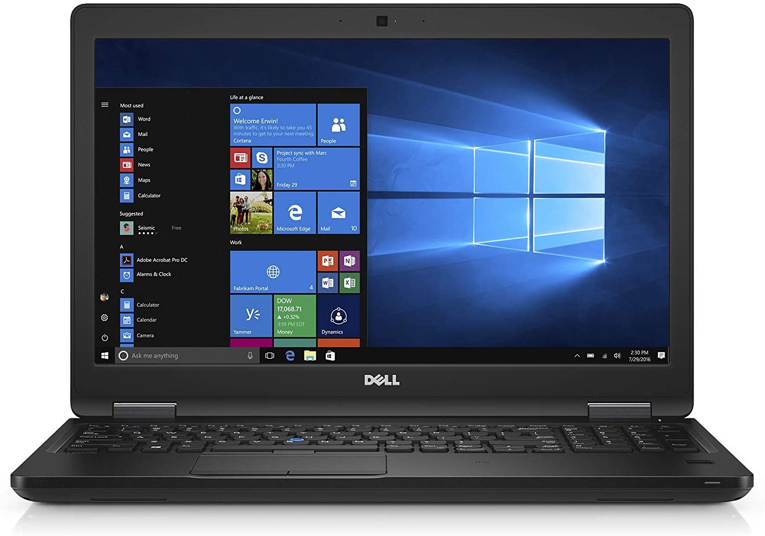 Dell Precsion 3520 15.6" Screen Display Intel Core Ci7-7th Generation 16GB RAM 512m2 SSD 2GB Graphics