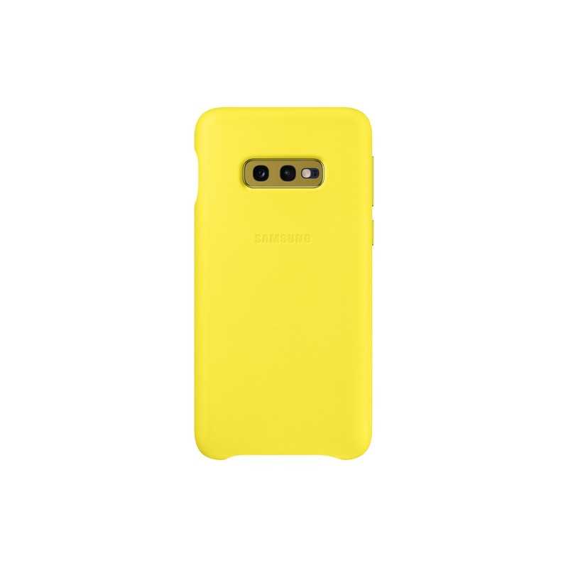 Samsung Case-S10E Leather-Yellow