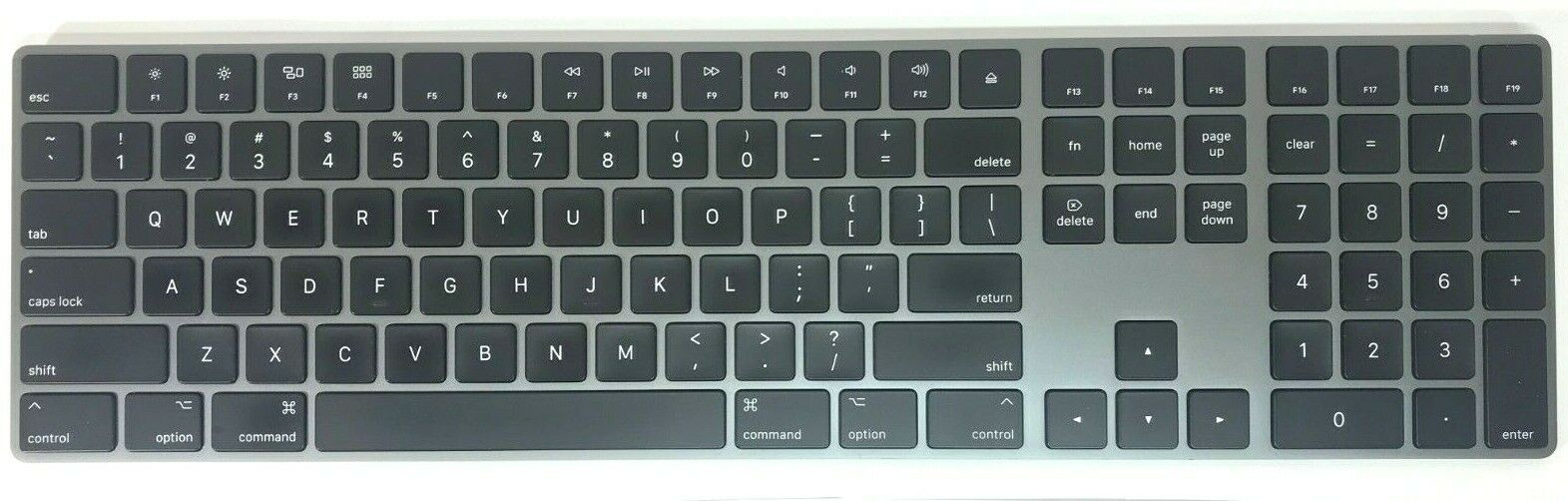 Apple Magic 2 Keyboard with Numeric Keypad Model  A1843 - Space Gray