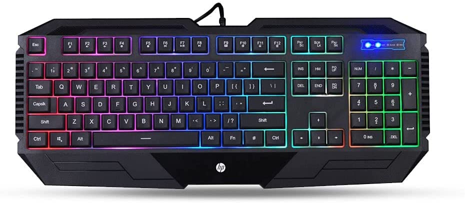 HP K110 USB Gaming Keyboard RGB Multimedia Light Black