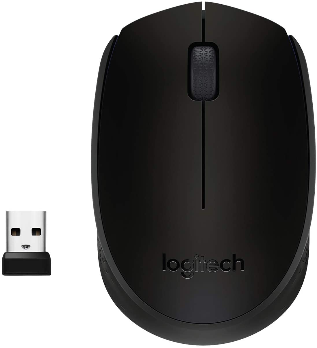 Logitech M171 Wireless MoUSe, 2.4 Ghz With USb Mini Receiver, Optical Tracking, 12-Months Battery Life, AmbidextroUS Pc/Mac/Laptop - Black