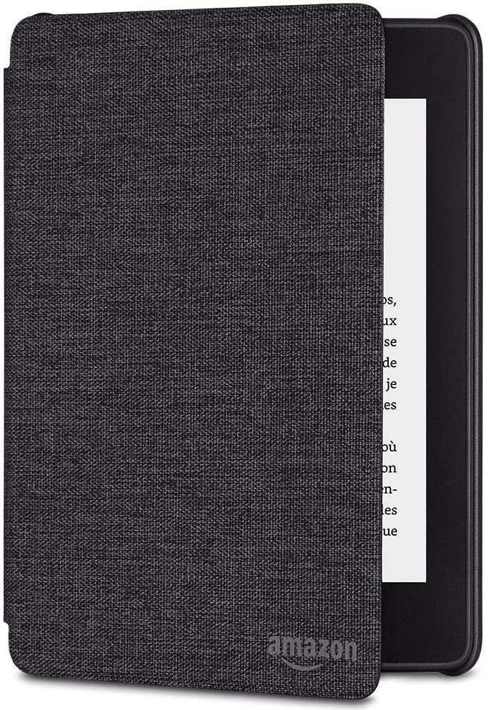 Amazn Kindle Paperwhite Water-Safe Fabric Cover 10th Generation - 2018 Release - Charcoal black