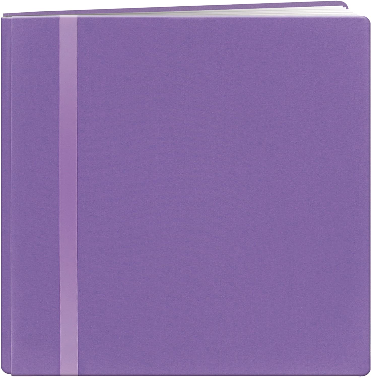 Pioneer Photo Albums DSL12-PR Snapload 12x12 Fabric Ribbon Scrapbook, Purple