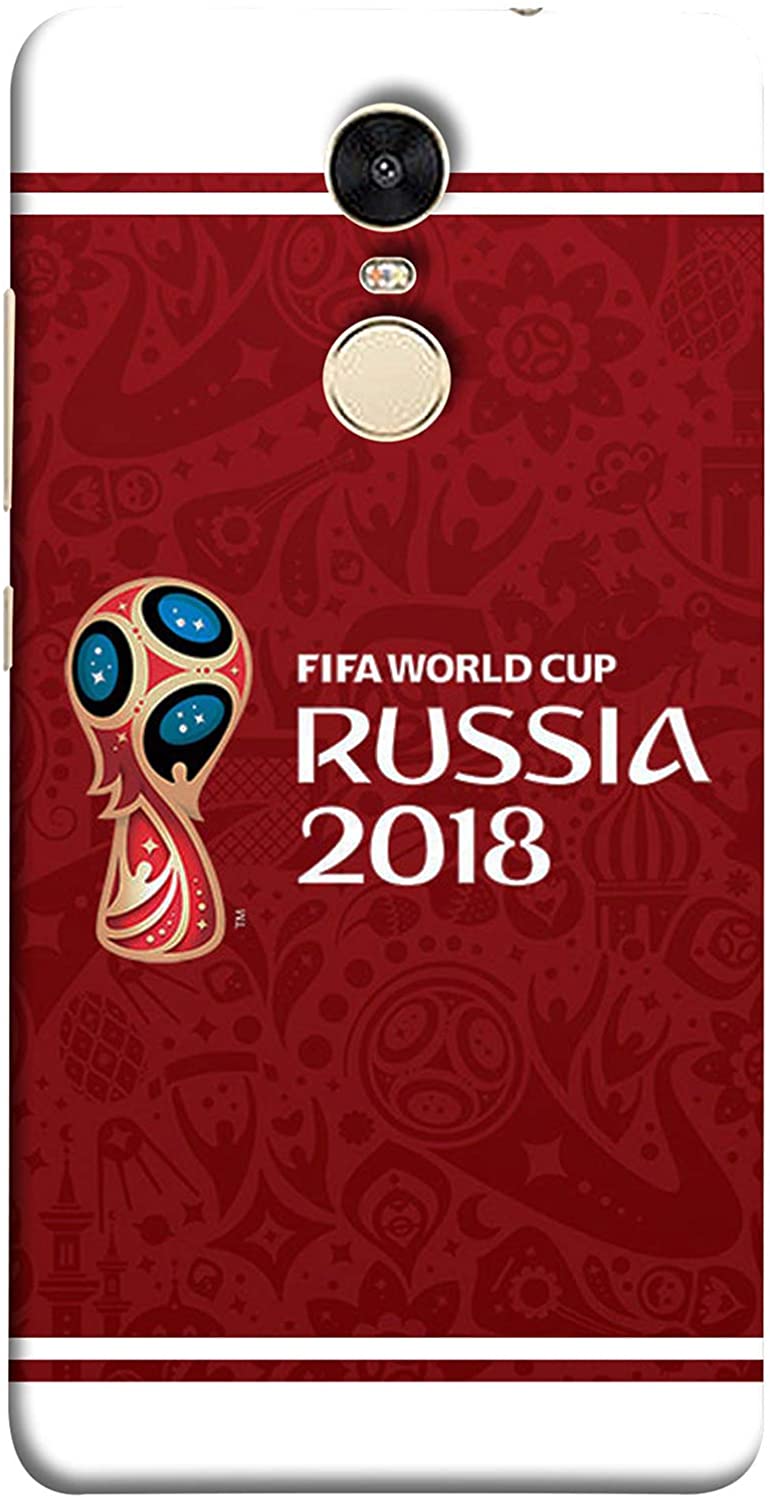 Colorking Xiaomi Redmi Note 4 Football Red Case Shell Cover - Fifa Cup 10/Multicolor/One Size