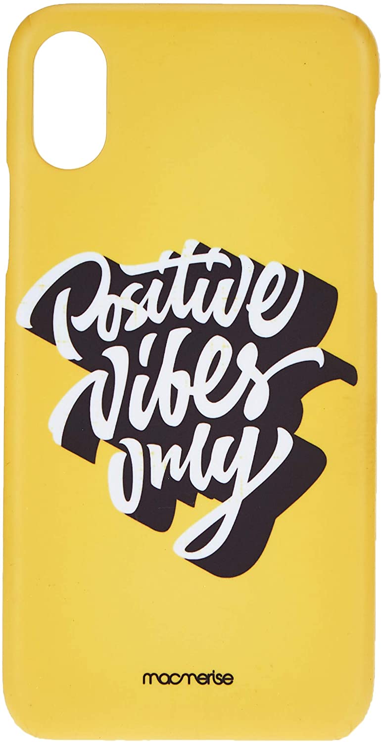 Macmerise IPCIXSPMI1584 Positive Vibes only - Pro Case for iPhone XS - Multicolor (Pack of1)