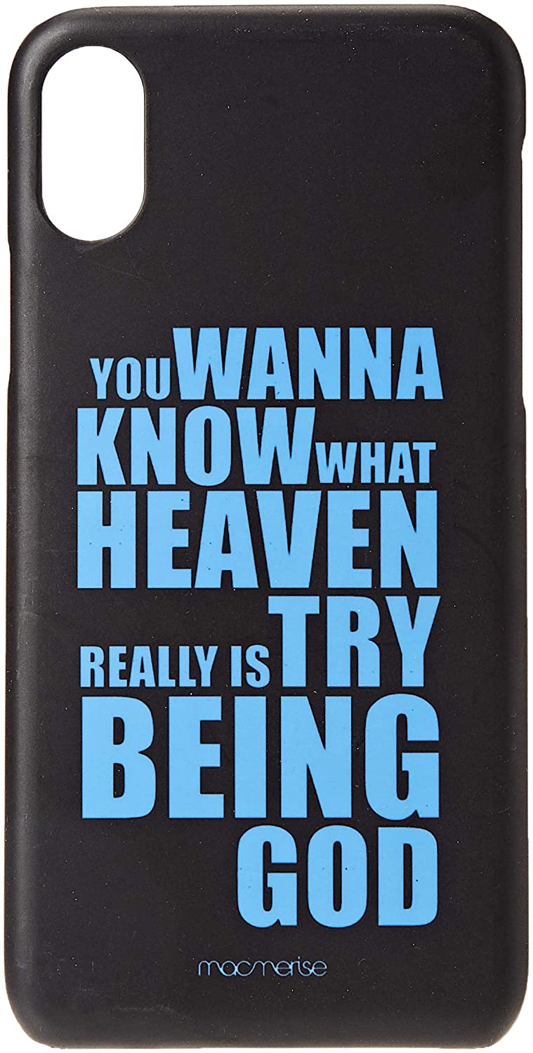 Macmerise IPCIXSPMI2190 Try Being God Black - Pro Case for iPhone XS - Multicolor (Pack of1)