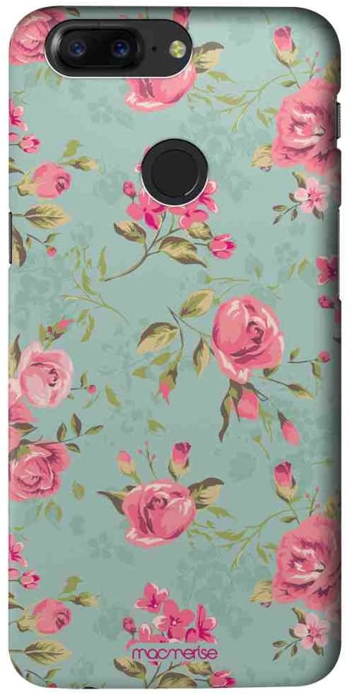 Macmerise Teal Pink Flowers Sublime Case for OnePlus 5T - Multi Color - 75 Inches.