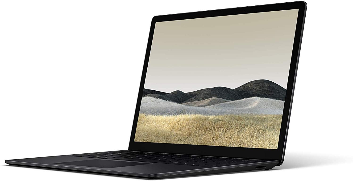 Microsoft Surface Laptop 3 [V4C-00034] Touchscreen Laptop, Intel Core i5-1035G7, 13.5 Inch, 256GB, 8GB RAM, Intel® Iris™ Plus Graphics, Win10, Eng-Ara KB, Black Color