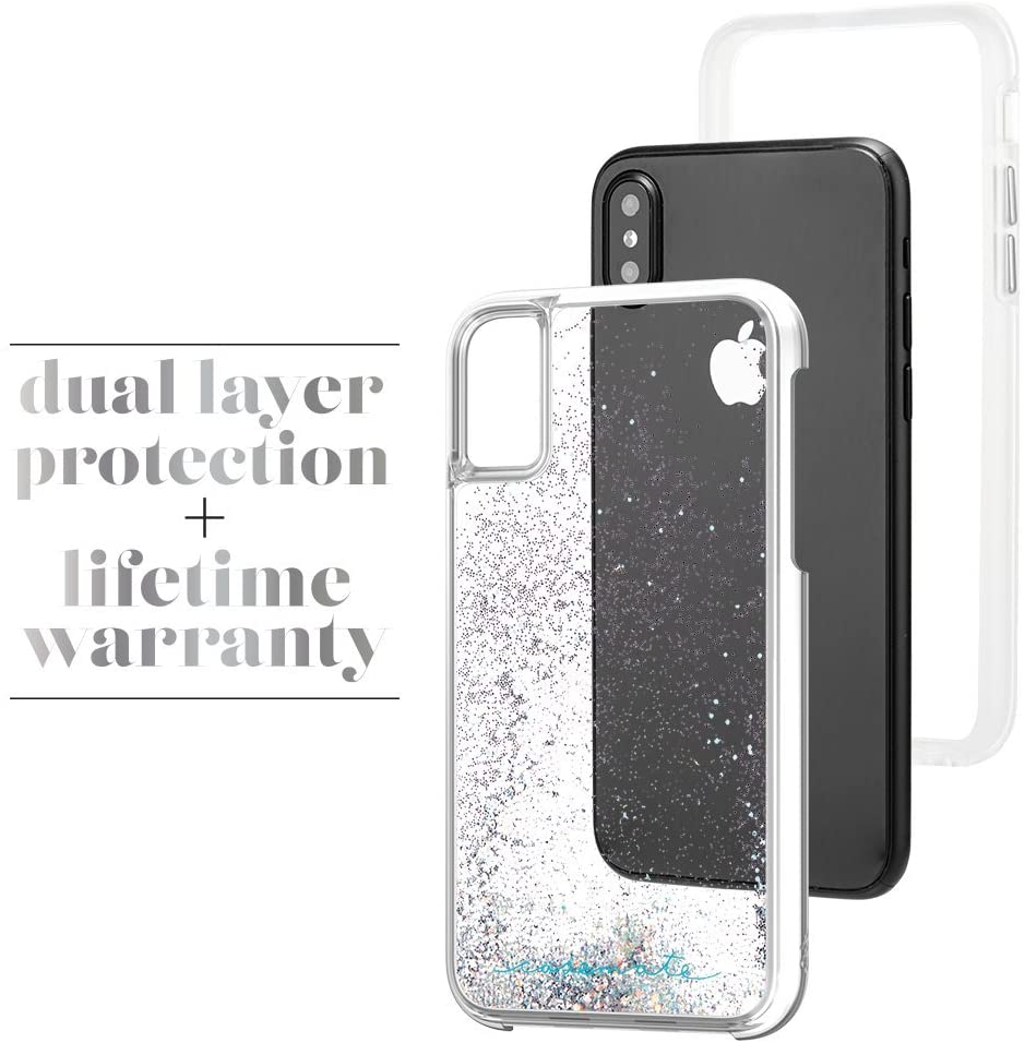 Case-Mate Waterfall Case for Apple iPhone X - Iridescent (Black - CM036262)