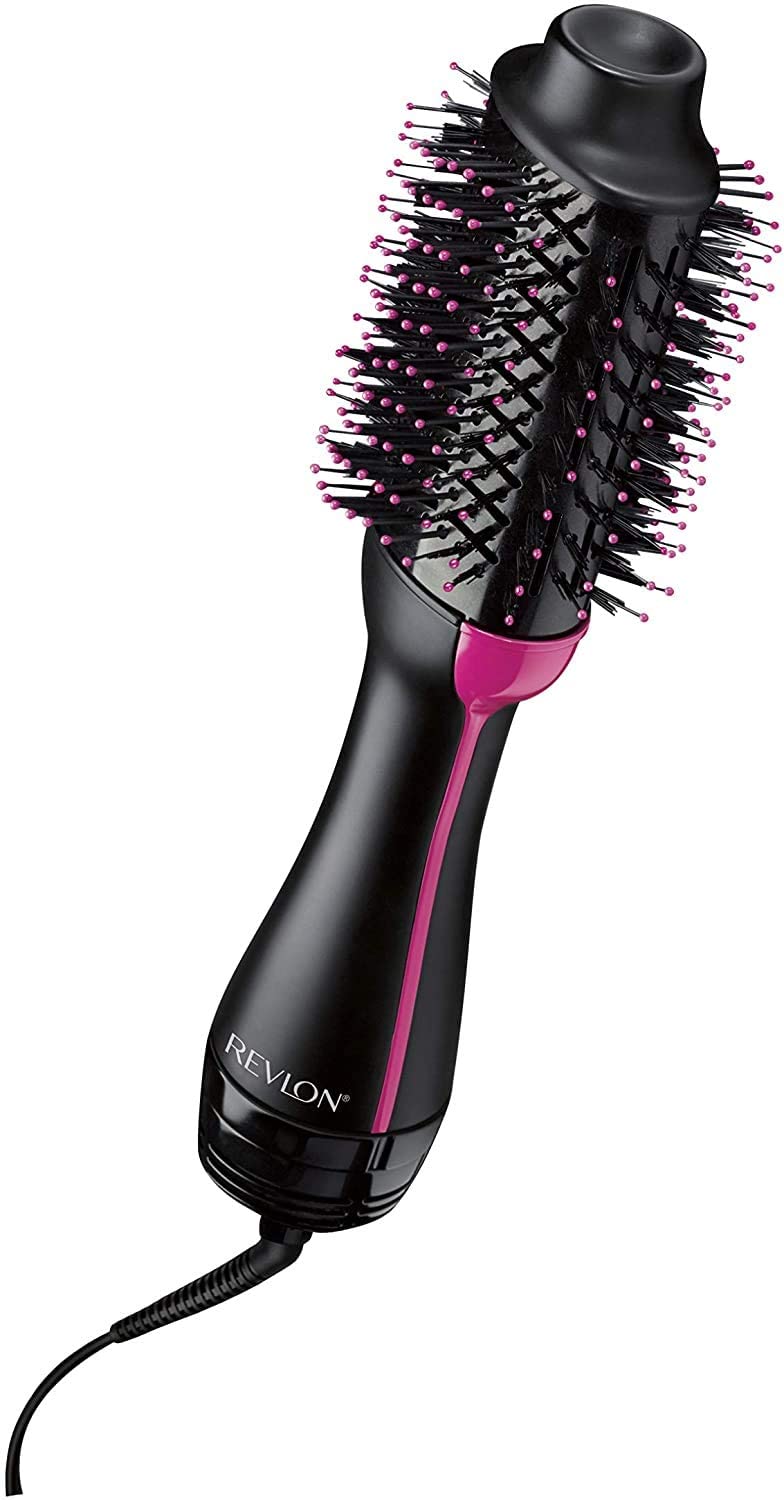 REVLON RVDR 5222, One-Step Hair Dryer And Volumizer Hot Air Brush, Black/1/One Size/Black