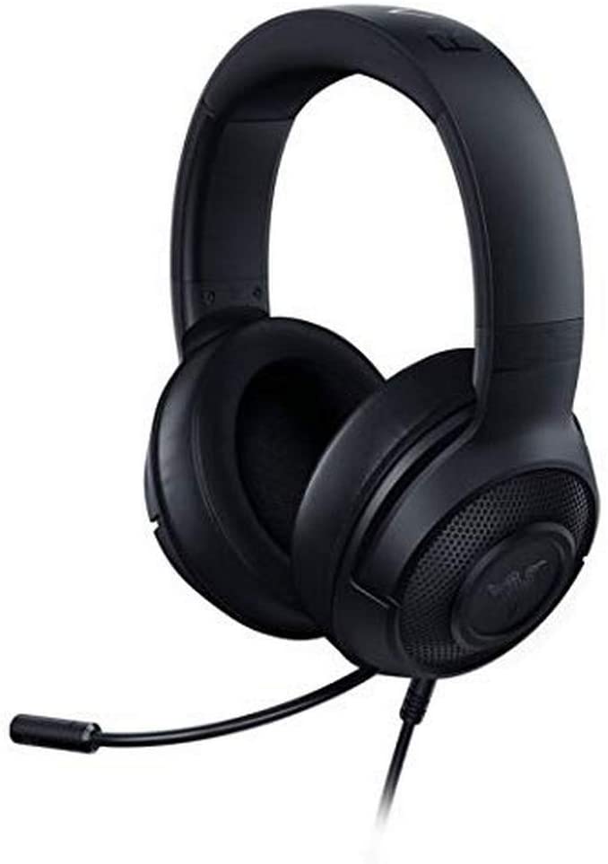 Razer Kraken X Lite: Ultralight Gaming Headset, 7.1 Surround Sound, Lightweight Frame, Bendable Cardioid Microphone, For PC, Xbox, PS4 & Nintendo Switch, Classic Black, RZAUKR08RT /Black/One Size