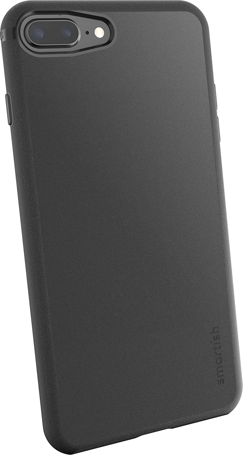 Smartish iPhone 8 Plus / 7 Plus Slim Case - Gripmunk [Lightweight + Protective] Thin Cover for Apple iPhone 7 Plus / 8 Plus (Silk) - Black Tie Affair