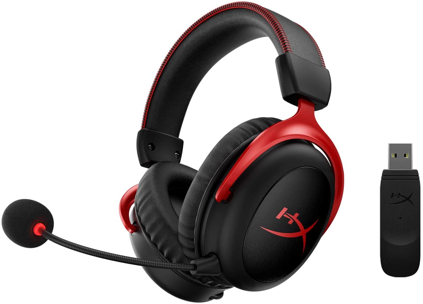 HyperX Cloud II Wireless, Black, HHSC2X-BA-RD/G, Medium /Headsets/Black