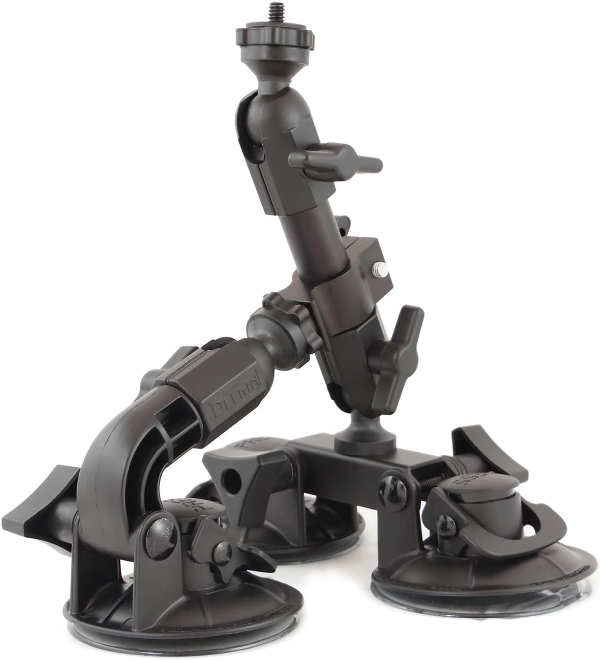 Delkin Devices Fat Gecko Triple Suction Camera Mount , Black