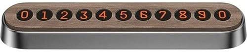 BasEUs Wood Texture Temporary Parkingnumber Plate silver