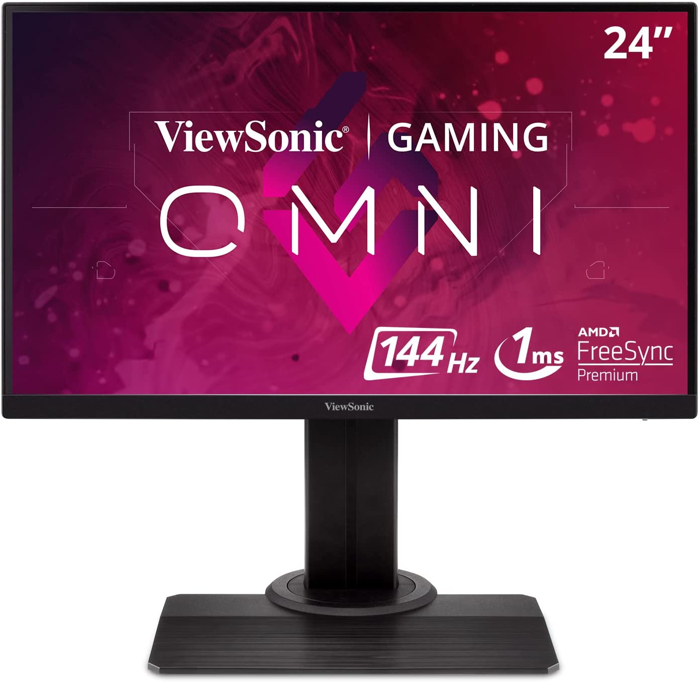 فيوسونيك Xg2405 شاشة 24 انش 1080P 1Ms 144Hz اي بي اس بدون إطار، اسود