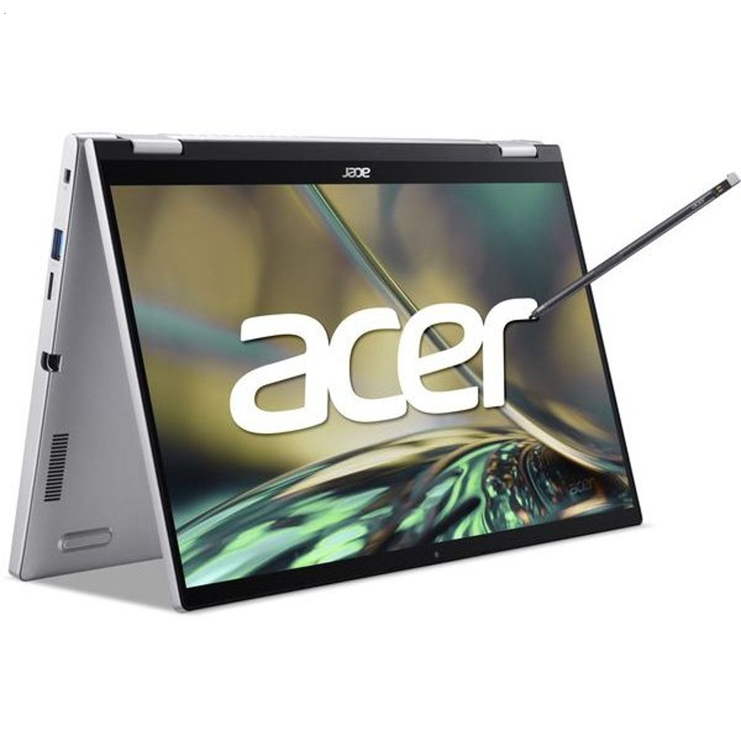 Acer Spin 3 SP314 -55N 2in1 Laptop 14 Inch FHD IPS Touch X360 Display 12th Generation Intel Core i5-1235U 10 Cores Upto 4.40GHz Processor - 8GB LPDDR4 Ram - 512Gb SSD - Intel Iris XE Graphics  -Rechargeable Active Stylus Included -  English, Arabic Keyboa