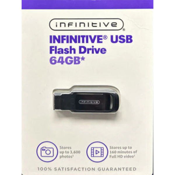 Infinitive Flash Drive USB 64GB (916608) - Black