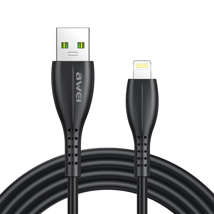 Awei CL-115L Data Cable for Light-Ning 2.4A Fast Charging Cable High Quality Over Charge Short Circuit Protection