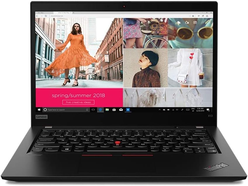 Thinkpad X13 AMD Ryzen 7 Pro - Touch 13.3 Inch FHD Display - 8 Core AMD Ryzen Pro 4750u Processor Wi-Fi 6 English Arabic KB Windows 11 Pro 512GB NVMe SSD - 16GB RAM DDR4 - Black