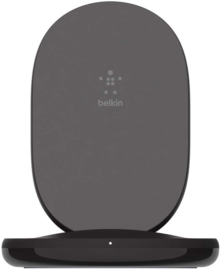 Belkin BoostCharge Wireless Charging Stand 15W (Qi Fast Wireless Charger for iPhone, Samsung, Pixel, more) - Black