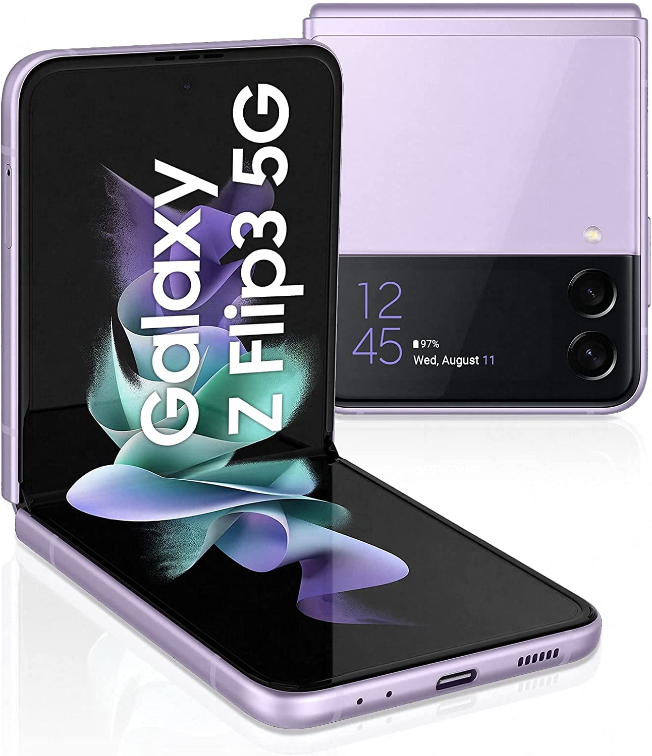 SAMSUNG Galaxy Z Flip3 5G Single SIM and Smartphone, 256GB Storage and 8GB RAM, Lavender