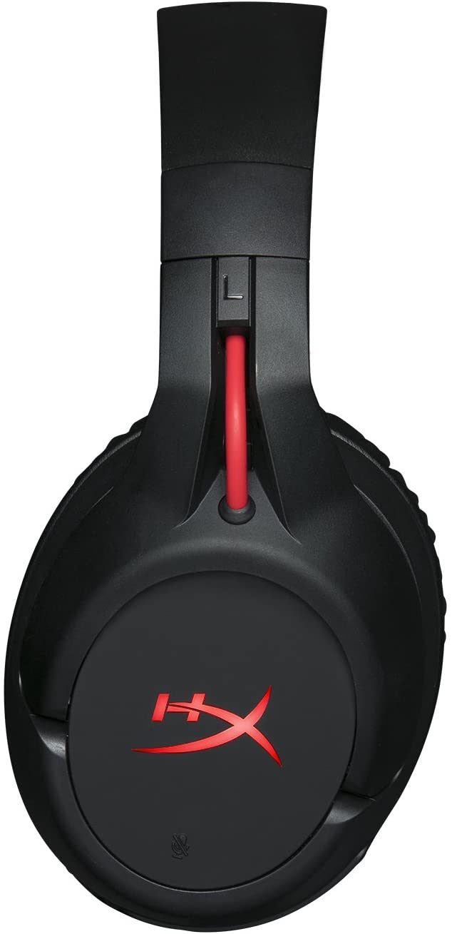 HyperX Cloud Flight - Wireless Gaming Headset, Long Lasting Battery up to 30 Hours, Detachable Noise Cancelling Microphone, Red LED Light, Comfortable Memory Foam, Works with PC, PS4 & PS5