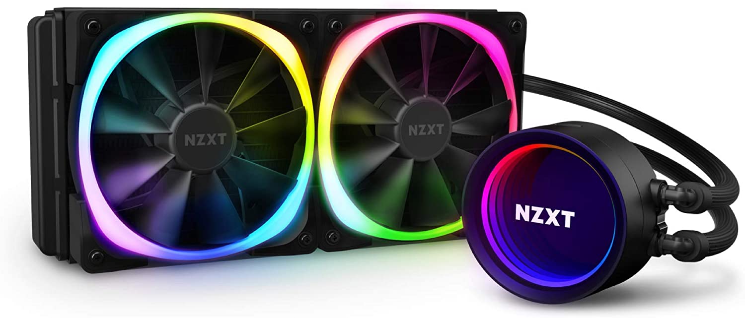 مبرد سائل NZXT Kraken X53 RGB 240 ملم - RL-KRX53-R1 - مبرد سائل معالج مركزية AIO RGB - تصميم مرآة إنفينيتي دوارة - مضخة محسنة - تعمل بواسطة CAM V4 - موصل RGB - مراوح الرادياتير RG V2 120 ملم (2 مدرجة)