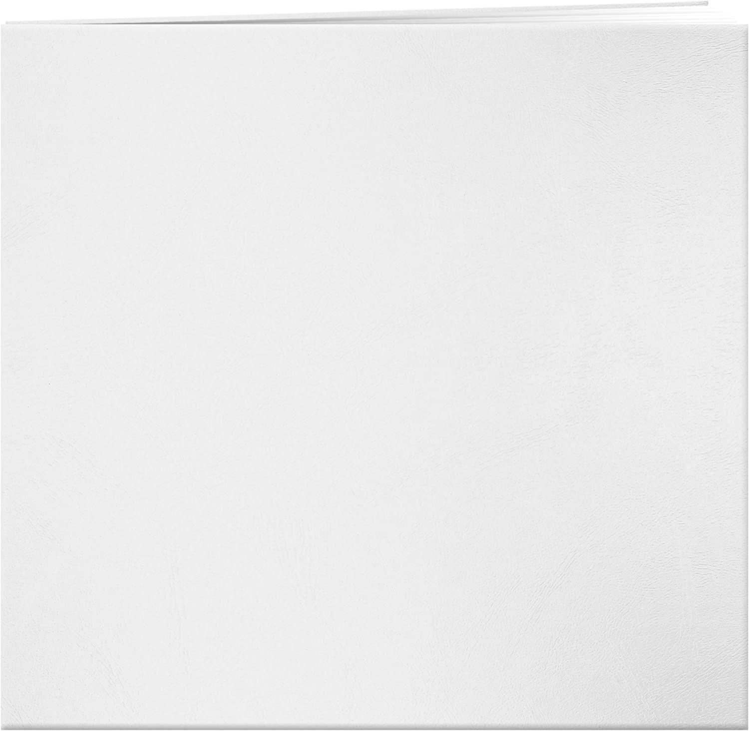 Pioneer Photo Albums MB-10 Post Bound Leatherette Cover Memory Book, 12 by 12-Inch, Bright White