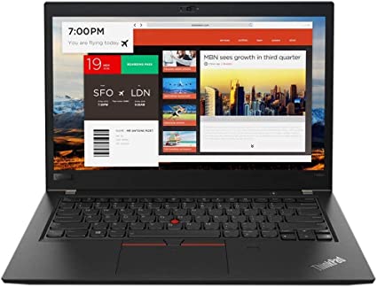 لاب توب لينوفو ثينك باد T480s - انتل كور i7-8th Gen، شاشة 14 بوصة فل اتش دي، 8 جيجابايت رام، 256 جيجابايت اس اس دي، ويندوز 10 برو، كيبورد انجليزي - اسود