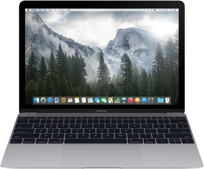 Apple Macbook Air A1534- أوائل 2015 ، 12 بوصة انتل كور M-1.3 جيجاهرتز ، 8 جيجابايت رام ، 512 جيجابايت اس اس دي لوحة مفاتيح باللغة الانكليزية - رمادي فلكي