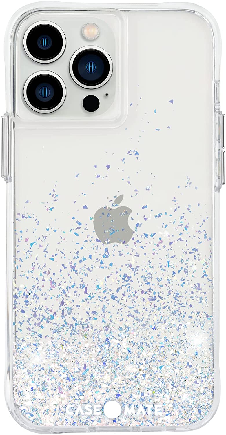 Case-Mate - Twinkle Ombre - Case for iPhone 13 Pro - Reflective Foil Elements - 10 ft Drop Protection - 6.1 Inch - Ombre Stardust