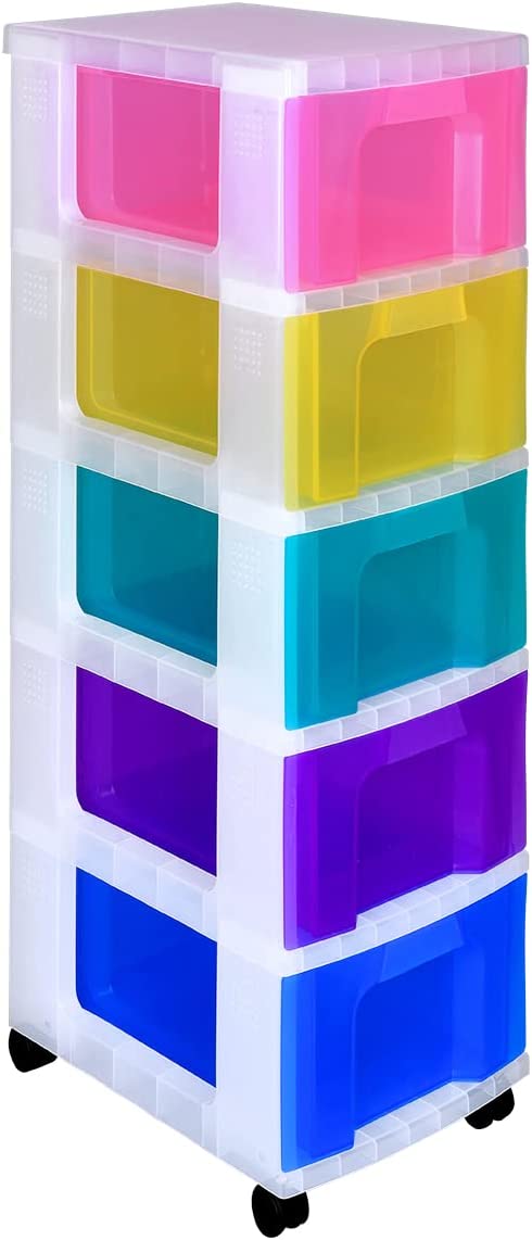 Really Useful 5 x 12 Liter Plastic Storage Tower