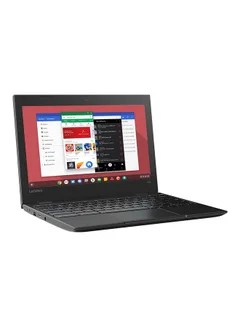 كمبيوتر محمول لينوفو 100e كروم بوك بشاشة 11.6 بوصة ، إنتل سيليرون ، N3350 / Chrome OS / 4 جيجا بايت رام / 32 جيجا بايت eMMC Eng KB ، أسود