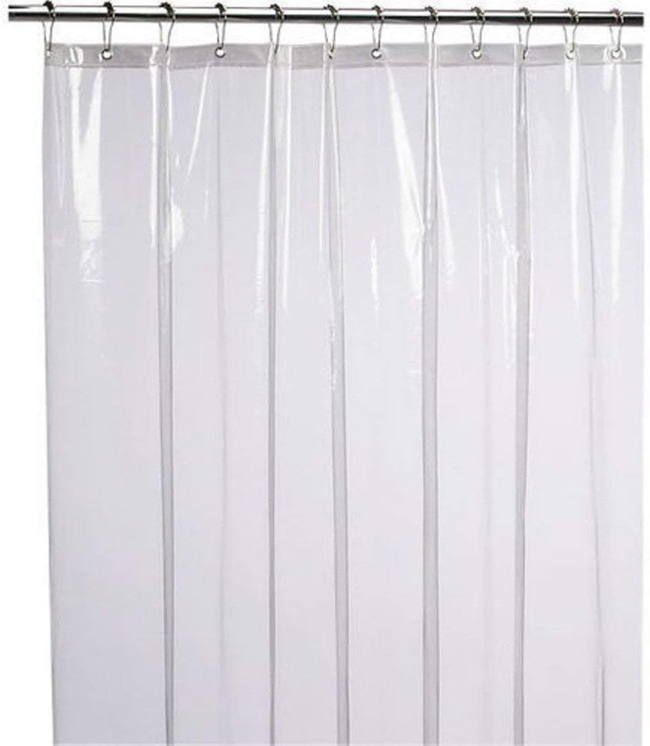 Kuber IndUStries Pvc 12 Pieces 0.45 Mm Ac Curtain -9 Feet (Transparent) -Ctktc8530, Standard (Ctktc08530)